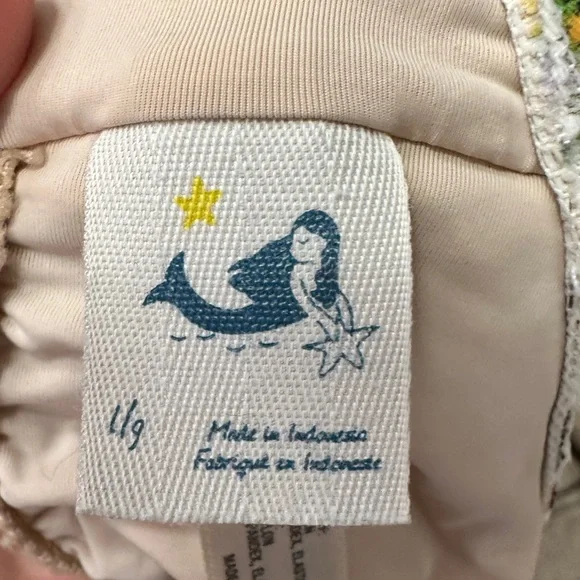 Anthropologie Allihop Ruffle Floral Halter Ruching Tie Waist One-Piece Swimsuit - Picture 9 of 13